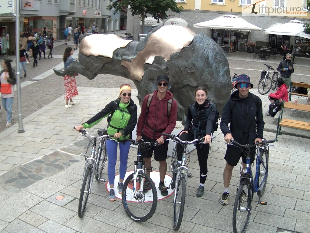 Touristisches Familienmotiv fuer Stadtmarketing und Destination-Erlebnis