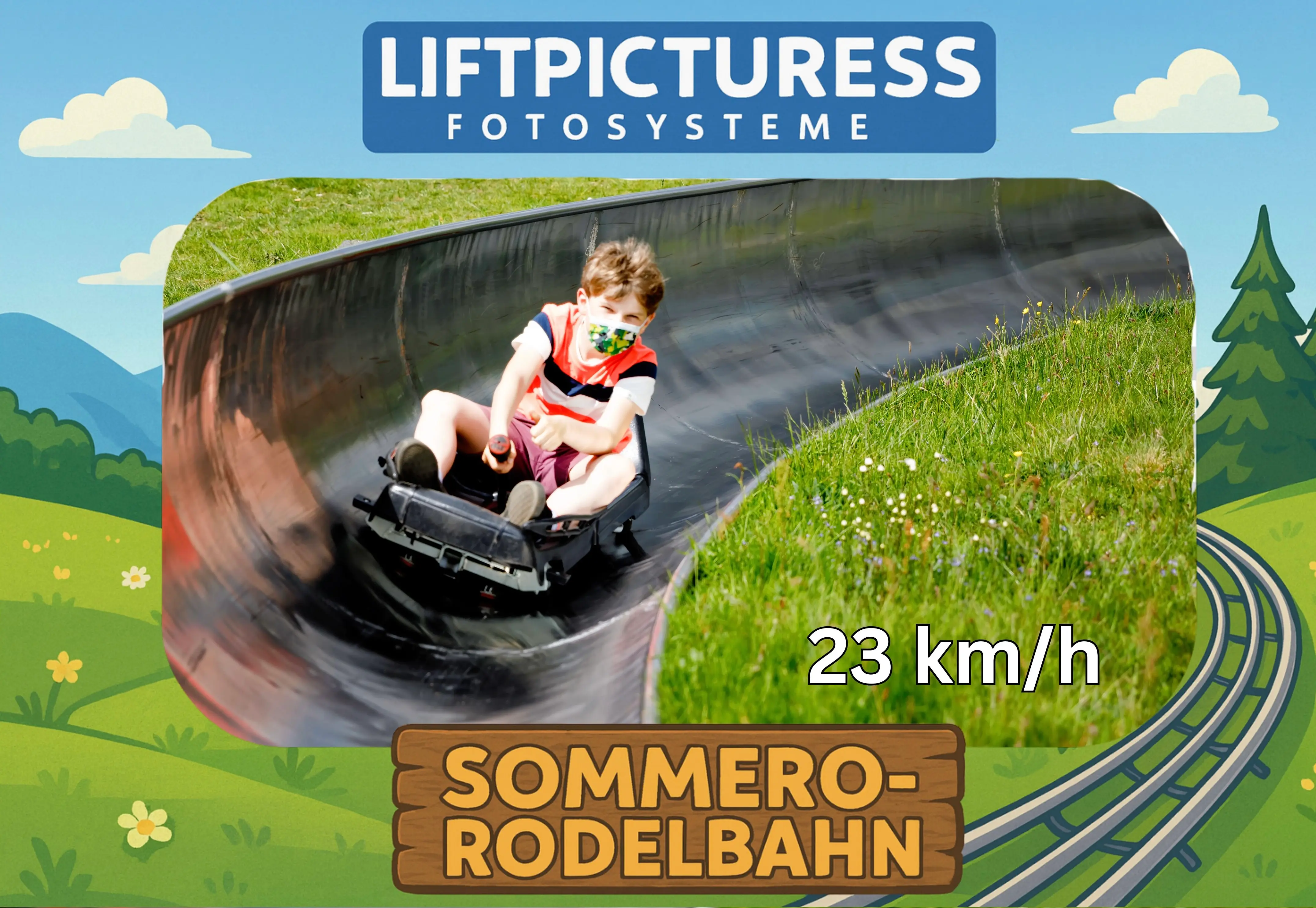 Fotosystem für Sommerrodelbahnen zur Umsatzsteigerung