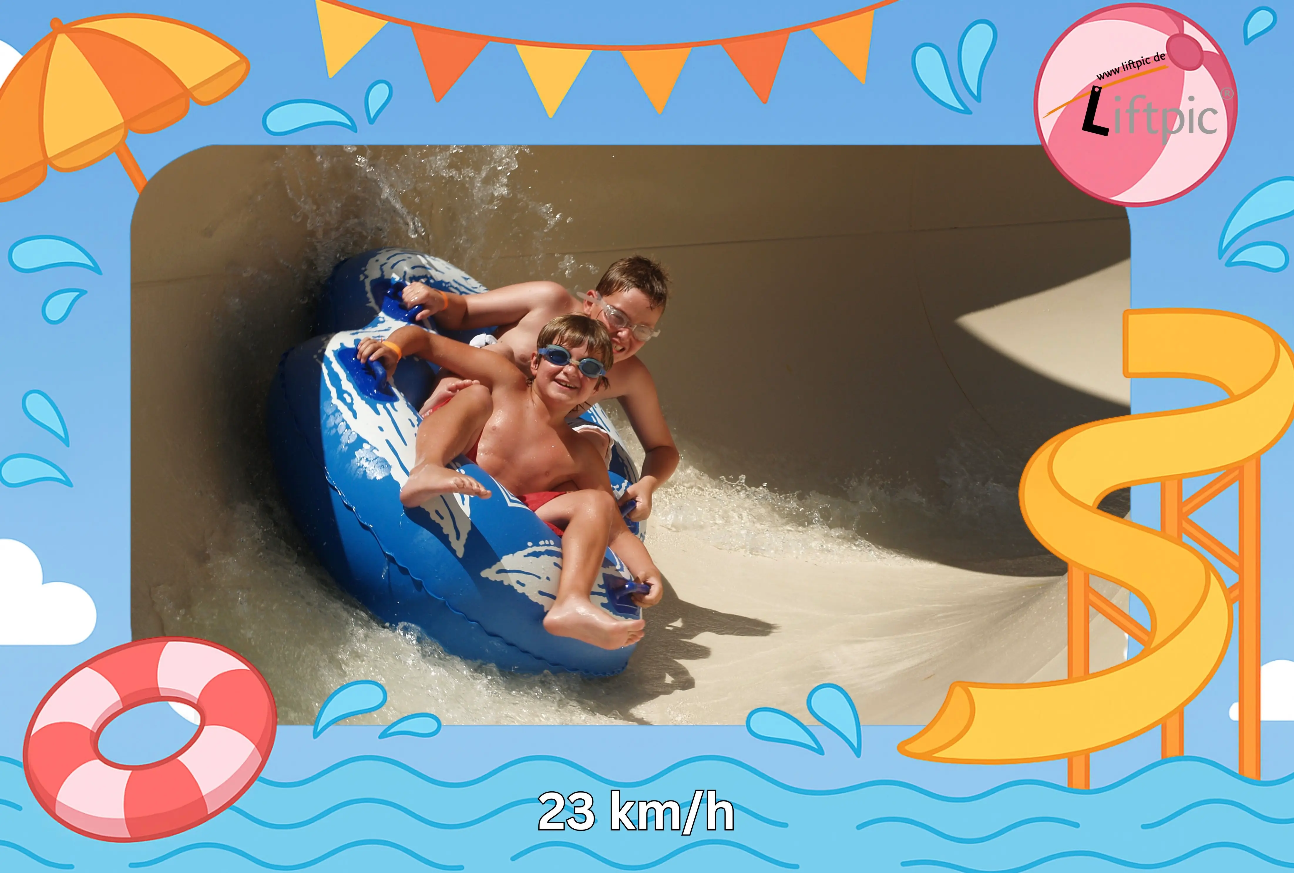 Wasserpark-Fotoanlage für Wasserrutschen und Gästeverkauf