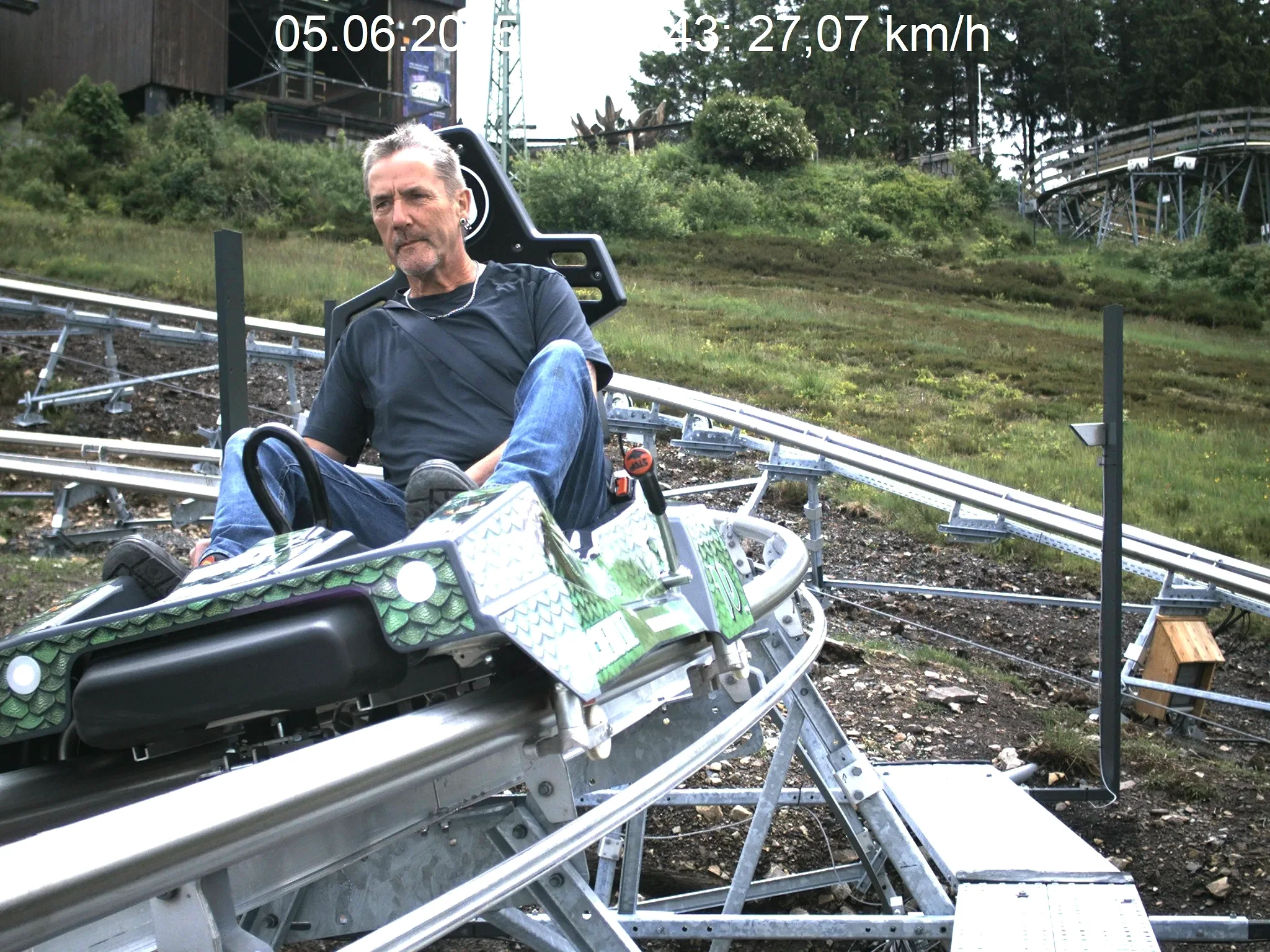 Fotosystem für Sommerrodelbahnen mit automatischer Aufnahme